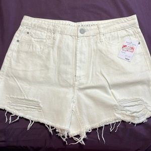 Brand new white shorts